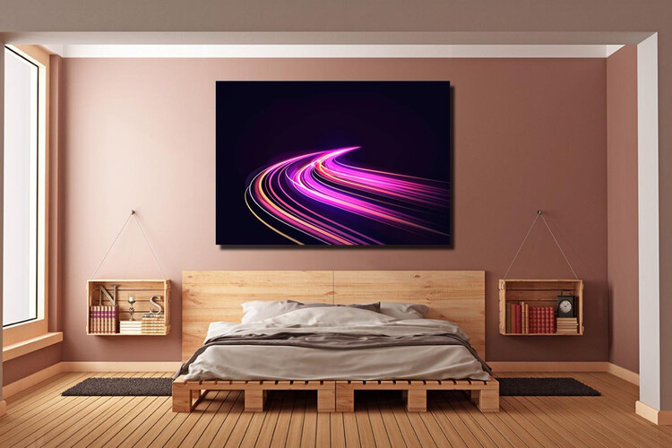 Πίνακας σε φωτογραφία ή σε καμβά με light trails εφέ #0022 από το Print-Photos-Online.com!