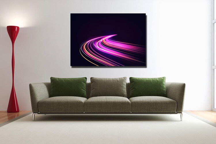 Πίνακας σε φωτογραφία ή σε καμβά με light trails εφέ #0022 από το Print-Photos-Online.com!
