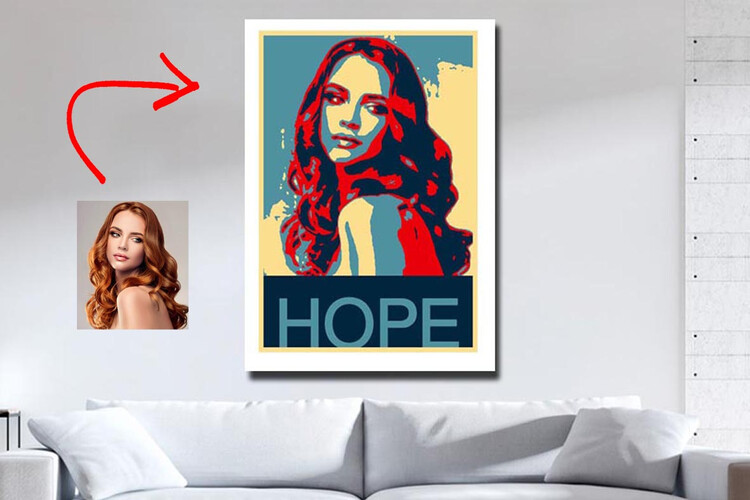Πίνακας Obama Style Poster από το Print-Photos-Online.com