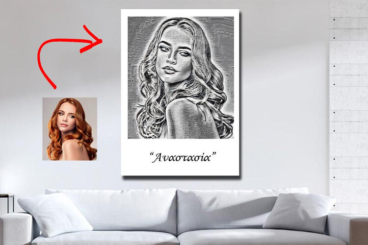 Πίνακας Pencil Sketch από το Print-Photos-Online.com