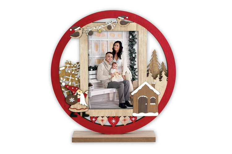 Εκτύπωση φωτογραφίας σε χριστουγεννιάτικο στολίδι από το Print-Photos-Online.com