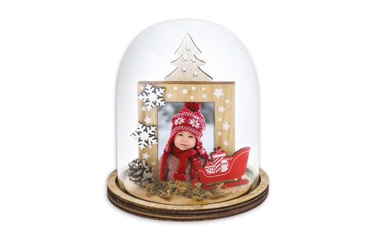 Εκτύπωση φωτογραφίας σε χριστουγεννιάτικο στολίδι από το Print-Photos-Online.com