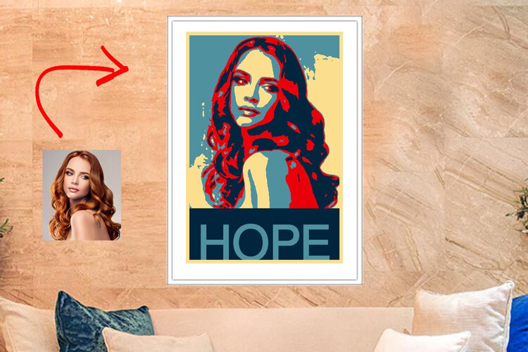 Πίνακας Obama Style Poster από το Print-Photos-Online.com