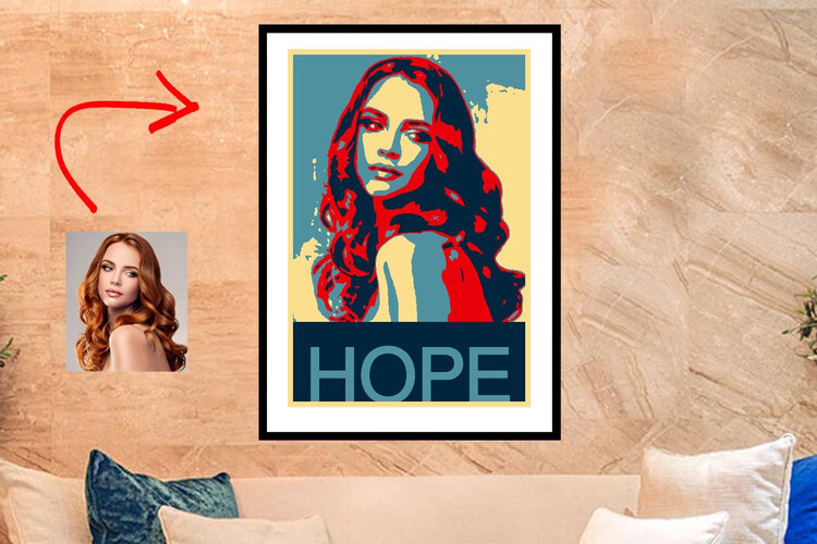 Πίνακας Obama Style Poster από το Print-Photos-Online.com