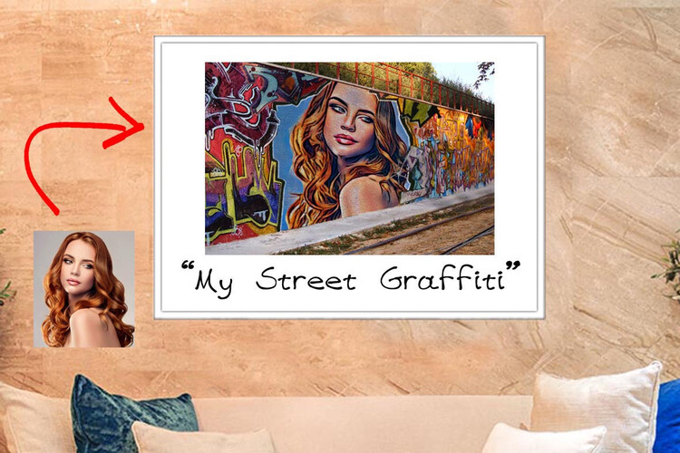 Πίνακας Street Graffiti από το Print-Photos-Online.com