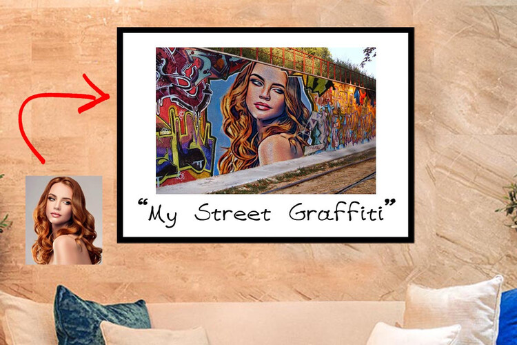 Πίνακας Street Graffiti από το Print-Photos-Online.com