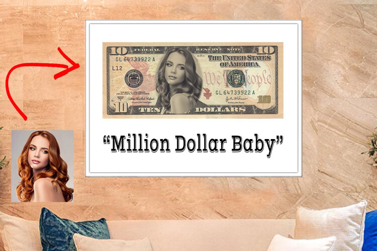 Πίνακας Dollar Bill από το Print-Photos-Online.com