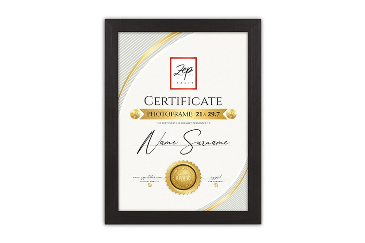 Ξύλινη κορνίζα Certificate από το Print-Photos-Online.com