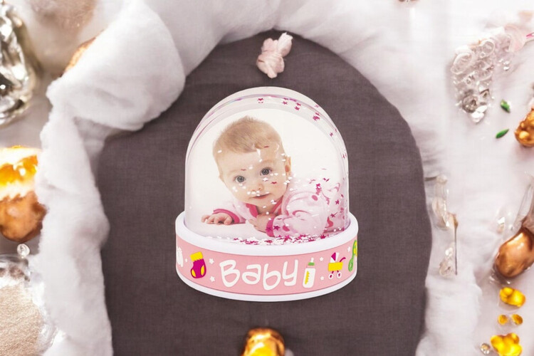 Εκτύπωση φωτογραφίας σε Χιονόμπαλα (snowglob) από το Print-Photos-Online.com
