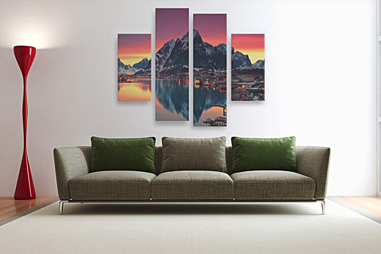 Εκτύπωση φωτογραφίας σε πολύπτυχο καμβά από το Print-Photos-Online.com