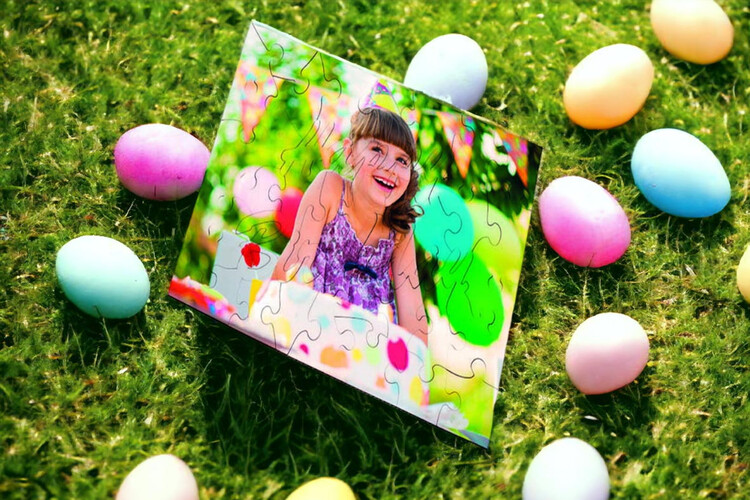 Εκτύπωση φωτογραφίας σε τετράγωνο puzzle από το Print-Photos-Online.com