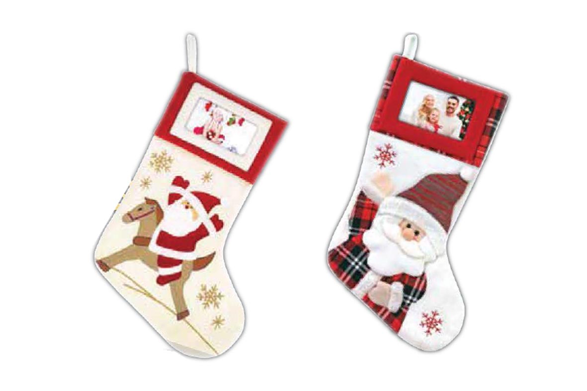 Εκτύπωση φωτογραφίας σε χριστουγεννιάτικη κάλτσα από το Print-Photos-Online.com