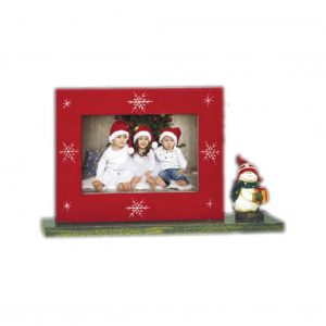 Χριστουγεννιάτικη κορνίζα ξύλινη 10x15cm Elfo από το Print-Photos-Online.com