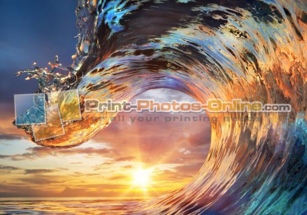 Φωτογραφία σε καμβά με κύματα #0011 από το Print-Photos-Online.com
