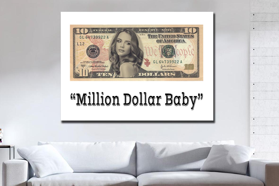 Καμβάς Dollar Bill από το Print-Photos-Online.com