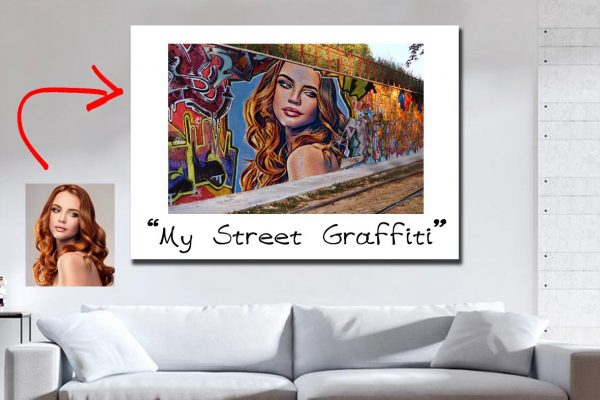 Καμβάς Street Graffiti από το Print-Photos-Online.com